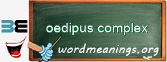 WordMeaning blackboard for oedipus complex